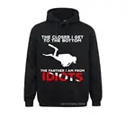 Чем ближе я дойду до низа, пуловер для подводного плавания, Мужская графическая толстовка, модный дизайнерский топ с круглым вырезом