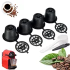 3 # 4x многоразового кофейные фильтры для многократного использования капсулы с кофе для кофеварками Nespresso ложка капсулы для машины кофе фильтры подарок