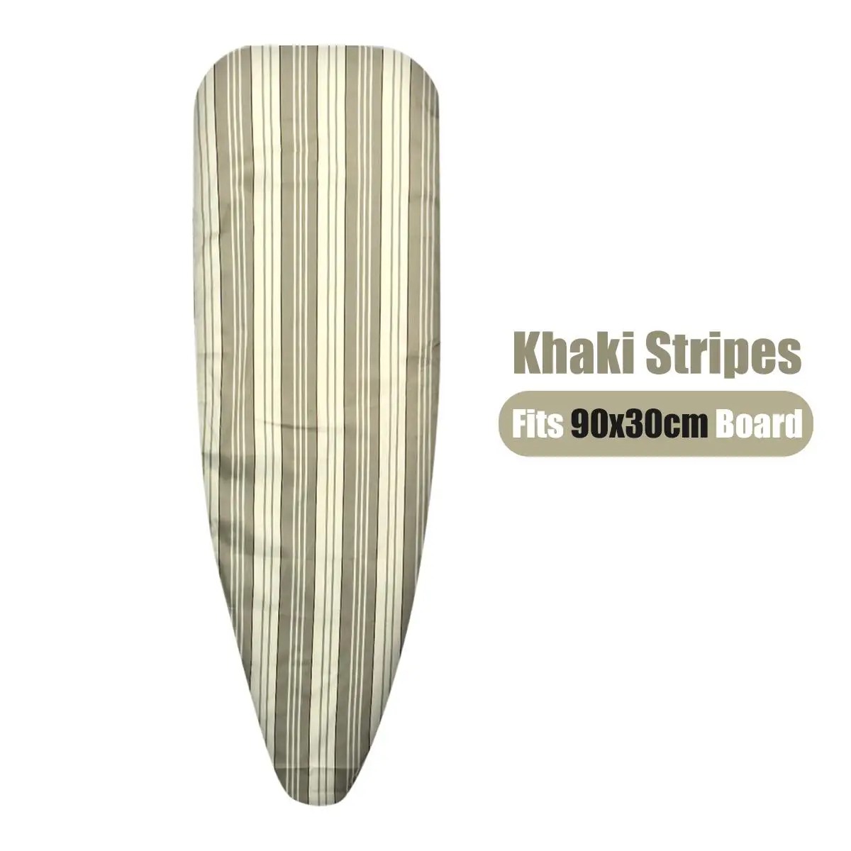 Khaki stripes 90x30c Универсальный держатель ткани с принтом из хлопка, толстый удерживающий тепло, войлок, домашний держатель ткани 90x30/100x30/110x34 см - Цвет: Khaki stripes 90x30c