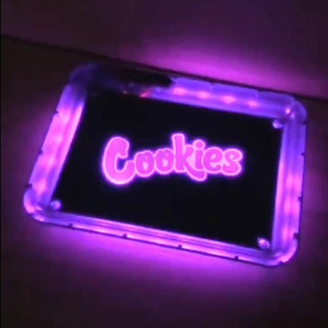 Music Control  LED Tobacco Rolling Tray Glow Tray Smoking Accessories SquareHandbag Cigarette Box Portable Gift For Boyfriend