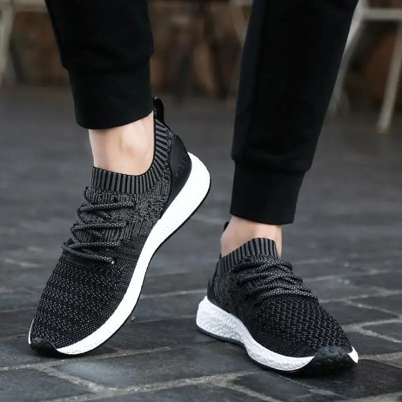 

Fashion Sneakers Men Shoes High Quality Air Cushion Run Shoes Man Casual Loafers Plus Size Low-top Lace-up Male Outdoor Trainers