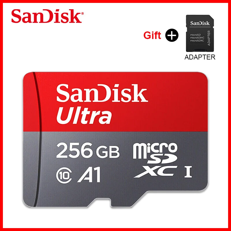 256 ГБ SanDisk MicroSD карта класс 10 16 ГБ 32 ГБ карта памяти 64 Гб 128 ГБ TF Карта картао де карты памяти карта для смартфонов и планшетов - Емкость: 256 ГБ