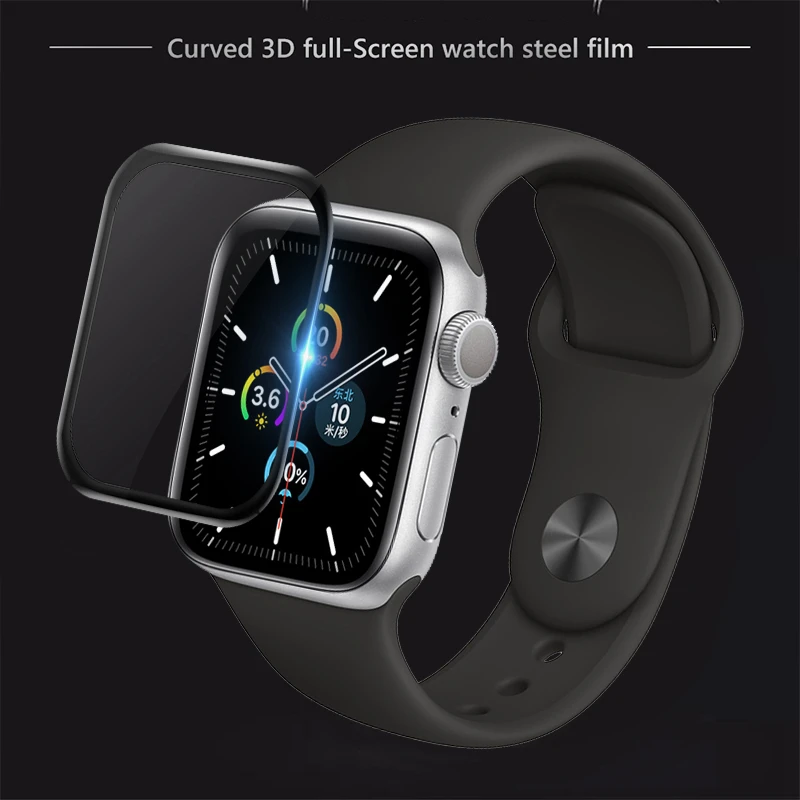 Для Apple Watch 5 40 мм 44 уплотненная Гидрогелевая пленка 3D изогнутая полная защитная