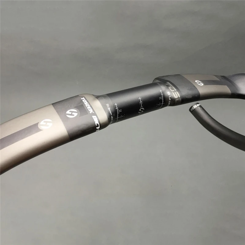 Удобный руль из углеродного волокна для шоссейного горного велоспорта черный