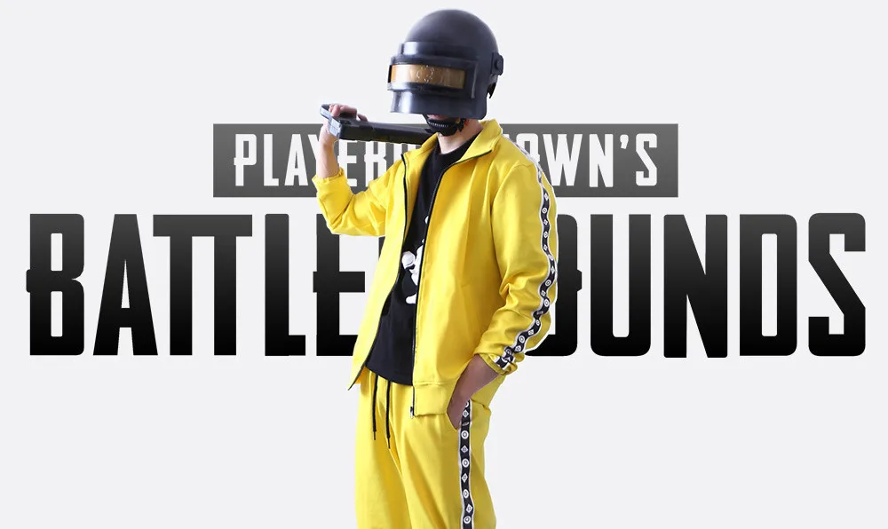 Игра PUBG Playerunknown's Battlegrounds косплей костюм маленький желтый цыпленок есть желтый одежда группа спортивный топ+ брюки костюм