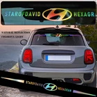 1 шт., автомобильная Лазерная Виниловая наклейка для Hyundai Santa Fe Sonata Solaris Azera Creta I30 Ix25 Tucson