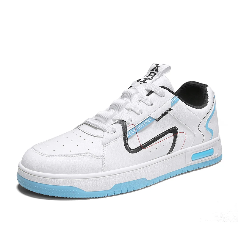 

Кроссовки мужские с низким вырезом, на шнуровке, Повседневная модная уличная дышащая обувь, плоская подошва, весна 2021