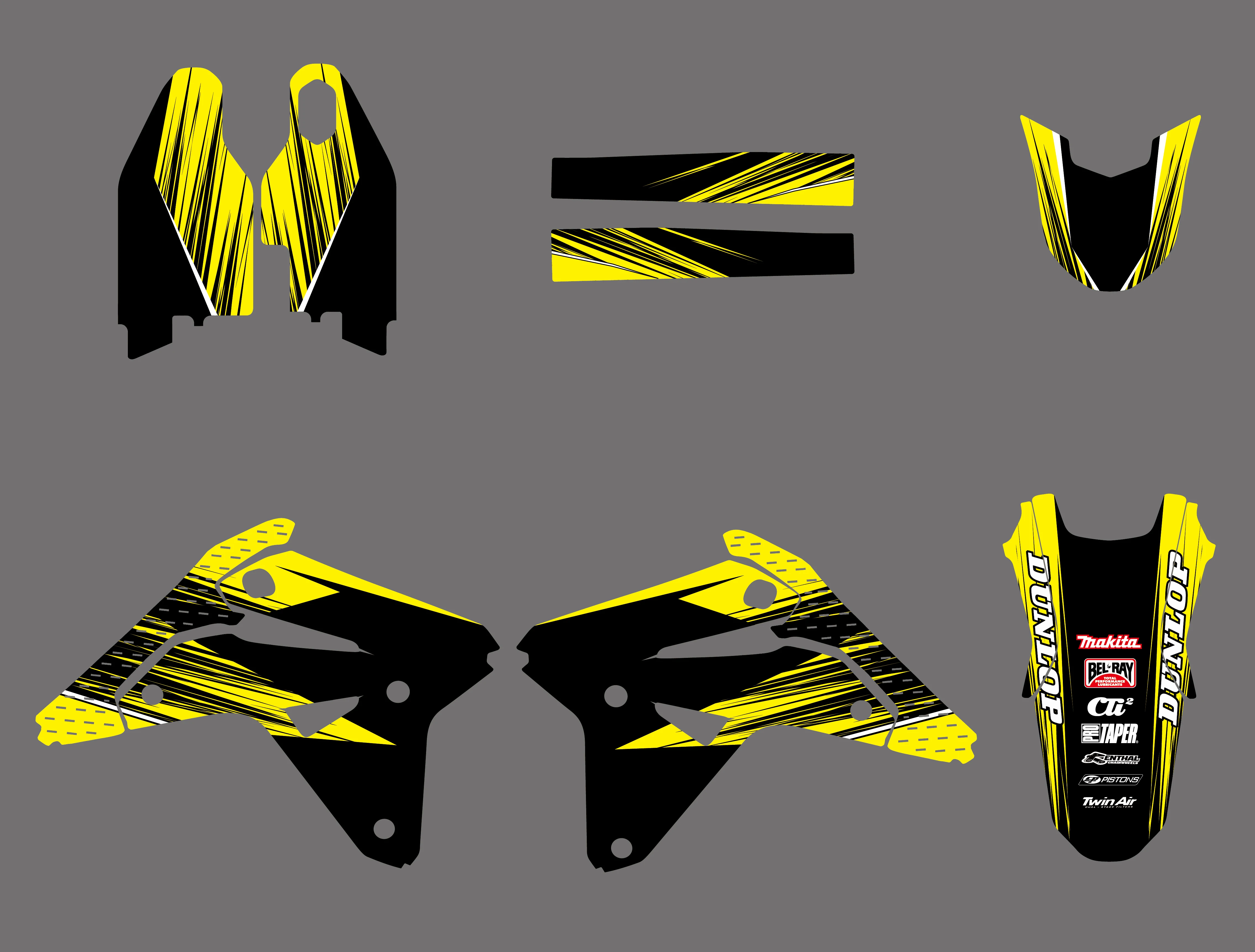 NICECNC мотоцикл новая команда Графический фон наклейки и для Suzuki RM-Z450 RMZ450 RM-Z RMZ 450 2007