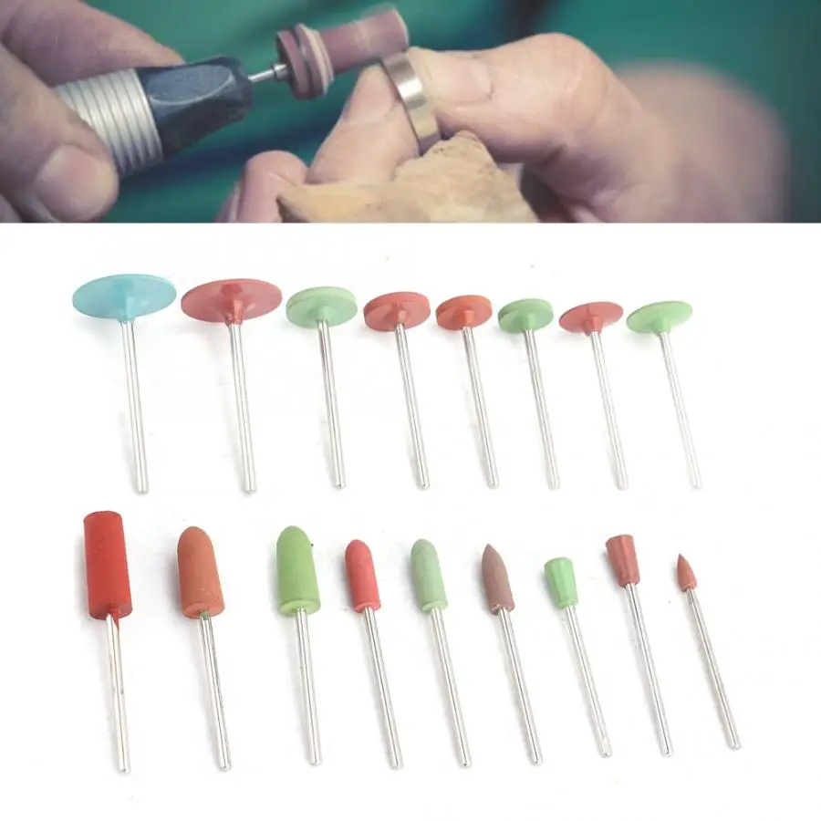 17 шт./компл. полировальная головка для ювелирных изделий шлифовальный