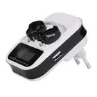 Умное зарядное устройство для батарей, с ЖК-дисплеем, для европейской розетки, для батарей LIR2016LIR2025LIR2032ML2016ML2025ML2032, на 2 батареи