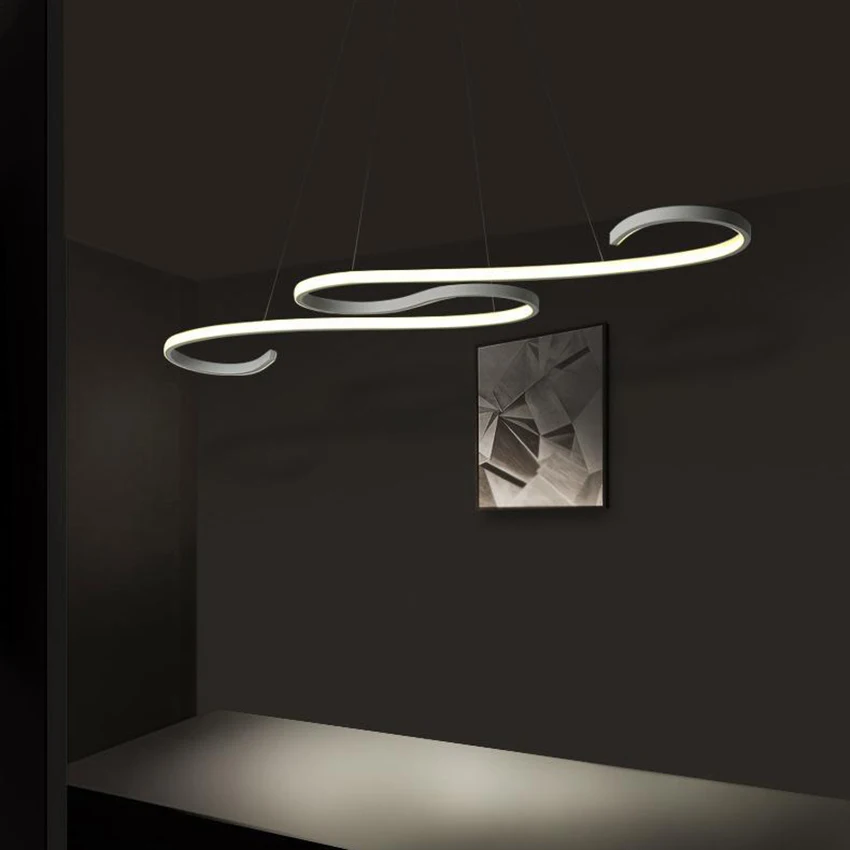 Гостиная светодиодная Подвесная лампа современный музыкальная в форме ноты