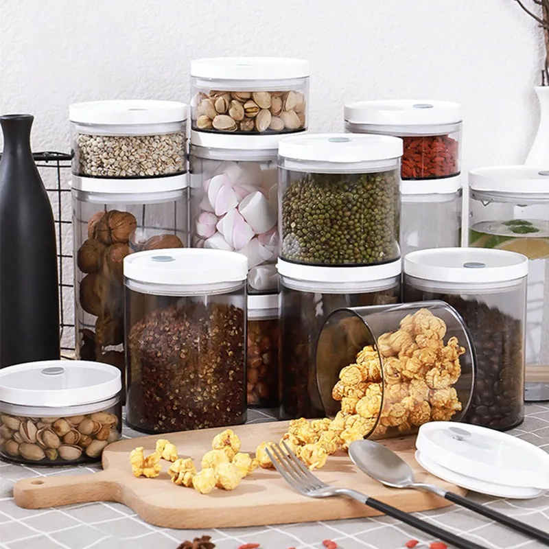 

Герметичный кольцо-бутылка Кухня ящик для хранения прозрачный Еда канистра сохраняет свежесть бесцветная Защитная Пленка контейнер дома