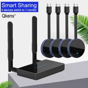 Multi To One Wireless Transmitter Receiver HDMI Extender Switch 4 To 1
Meeting Projection Phone Computer PC Share To TV Monitor