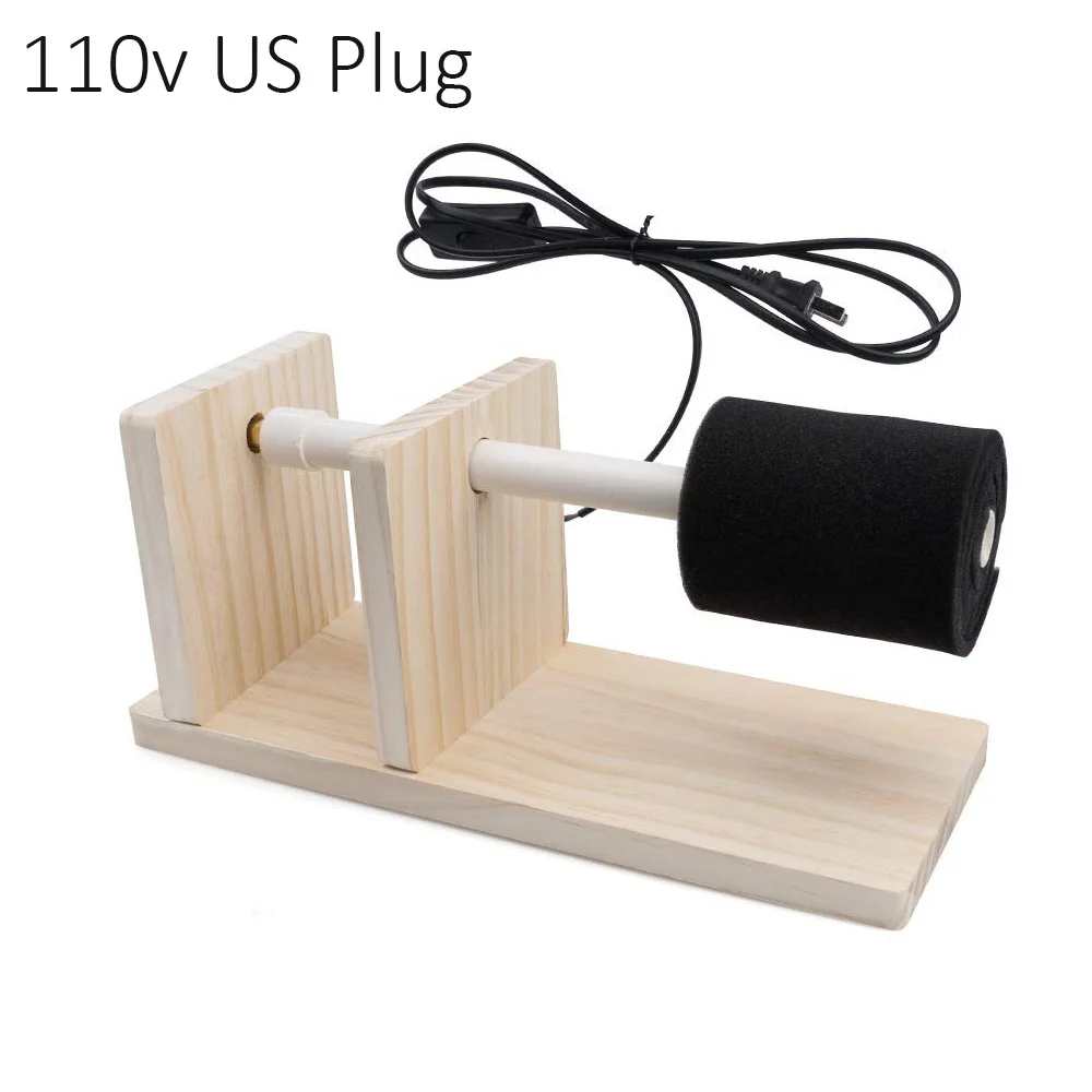 Black sponge AC 110 v/220 v чашка Тернер для ремесел Тумблер для спиннера комплект чашки ротатор инструменты для DIY эпоксидные ремесла с мотором Rotisserie - Цвет: Black sponge