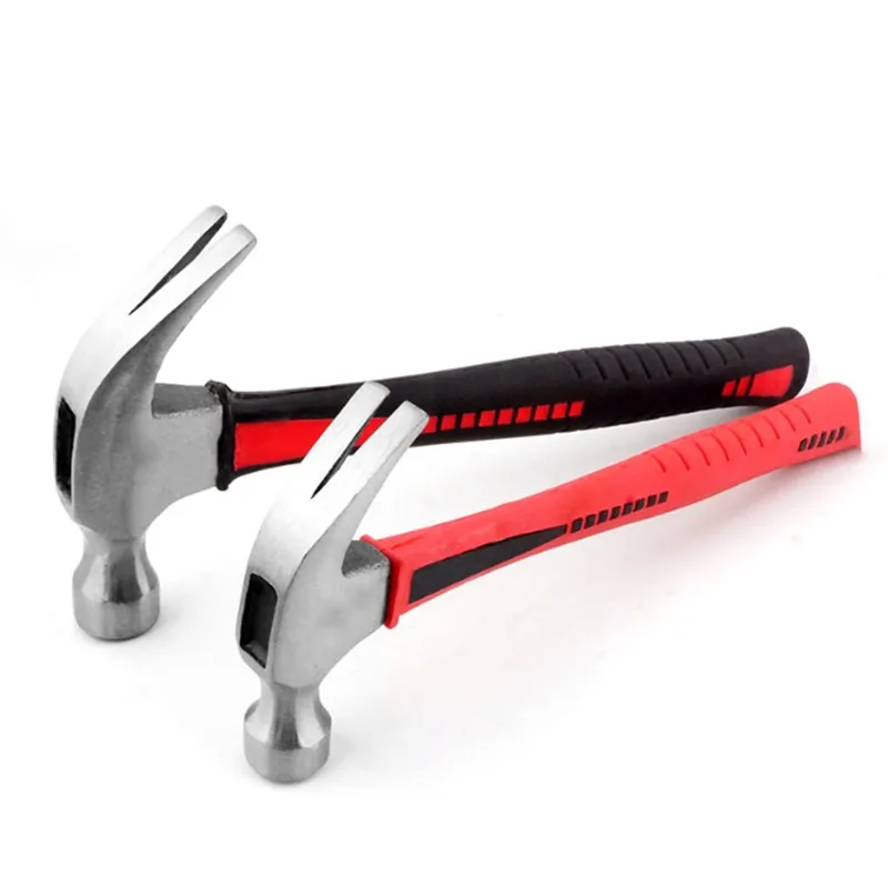 Молоток с пластиковой ручкой Плотницкий молоток для гвоздей строительный