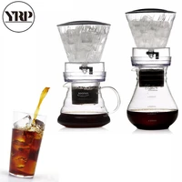 yrp800ml reusable ice drip coffee filter glass percolators espresso kitchen baristatools dripper pot ice cold brew coffee maker