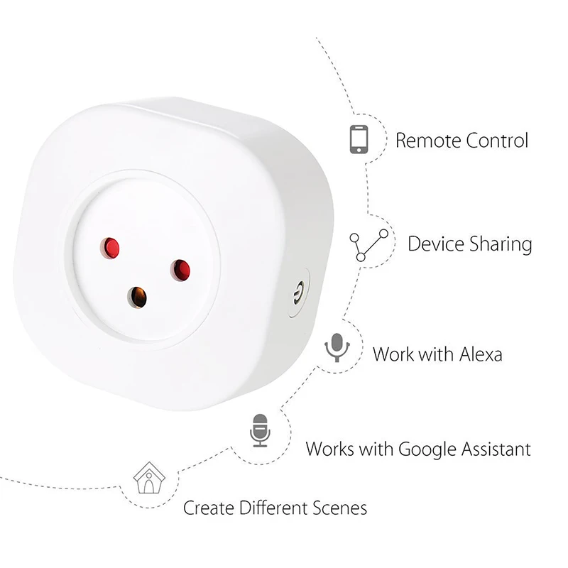 Израиль 16A умная розетка Wi Fi Беспроводной выключатель Smart Plug 220V Мощность розетки