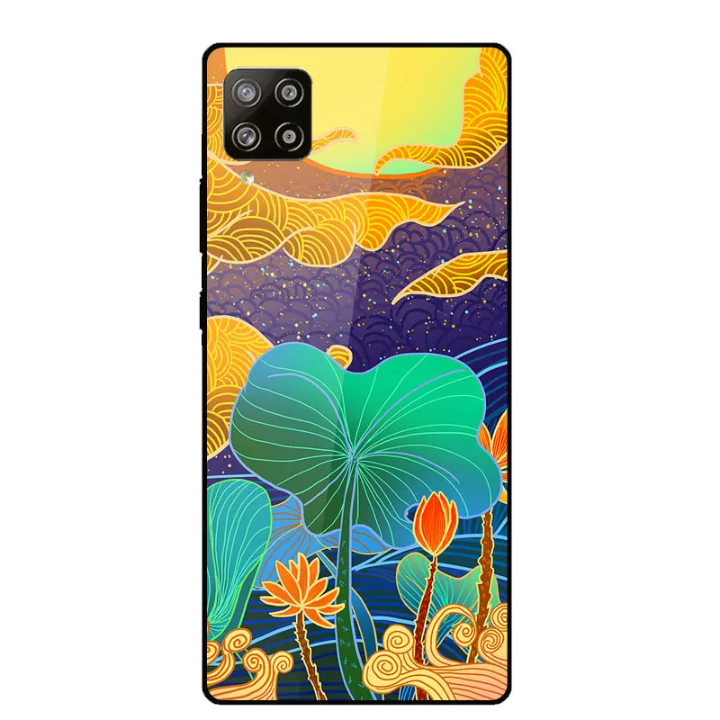 

Tempered Glass Case For Samsung Galaxy A42 5G Shockproof Phone Case For Samsung A42 5G Silicone Bumper Protective Back Covers