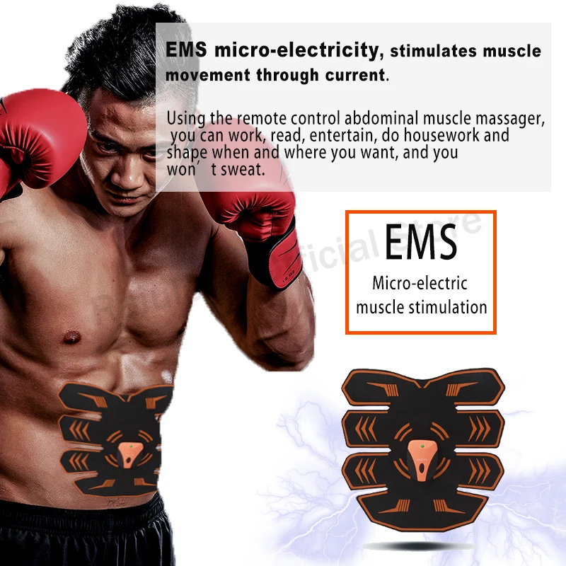 EMS тренажер беспроводной/Удаленный стимулятор ABS умный фитнес мышц живота ягодиц