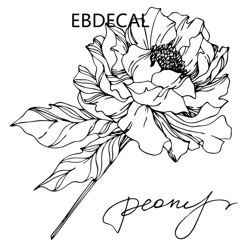 EBdecal цветок для авто машина бампер окно переводные наклейки чемодана DIY Декор