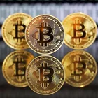 50 шт., 40 мм Позолоченные биткоиныэфириумлитекоинDashADAEOSDogecoinQTUMTRX, Реплика физической криптовалюты, набор декора