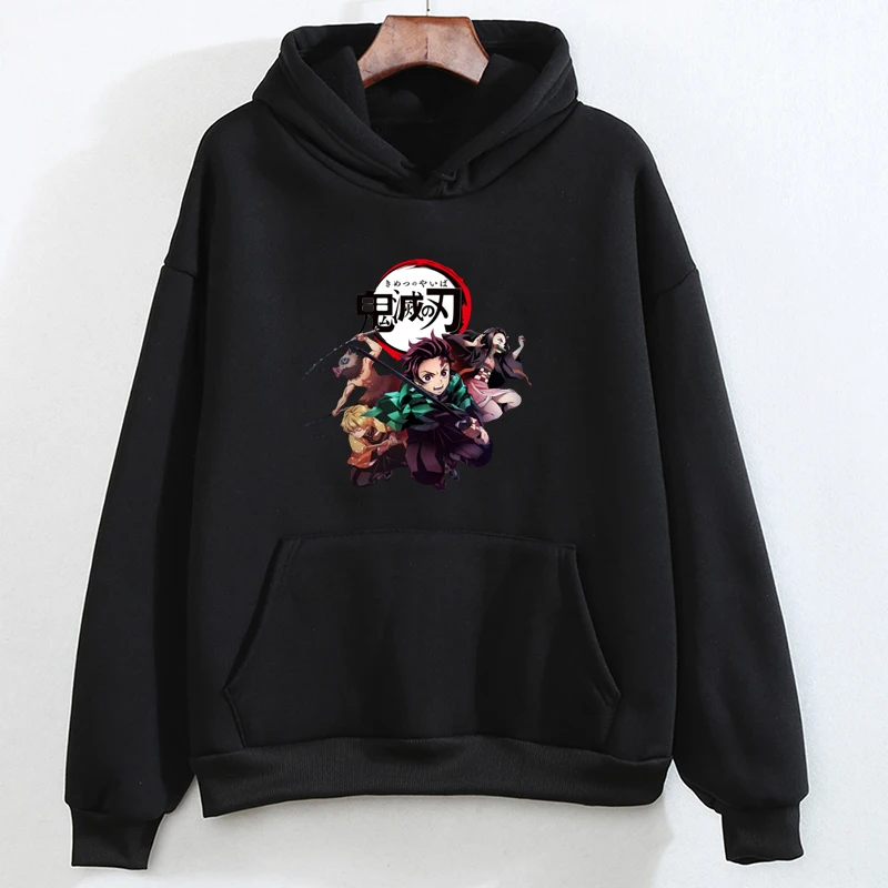 

Women's Sweatshirt Oversized Hoodies Demon Slayer Kimetsu No Yaiba Sweatshirts with Hood Men Hoodies Women Autumn Pullovers