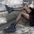 Винтажные готические колготки в виде паутины, ультратонкие дышащие эластичные сетчатые чулки, женские Ажурные кружевные сетчатые колготки для косплея