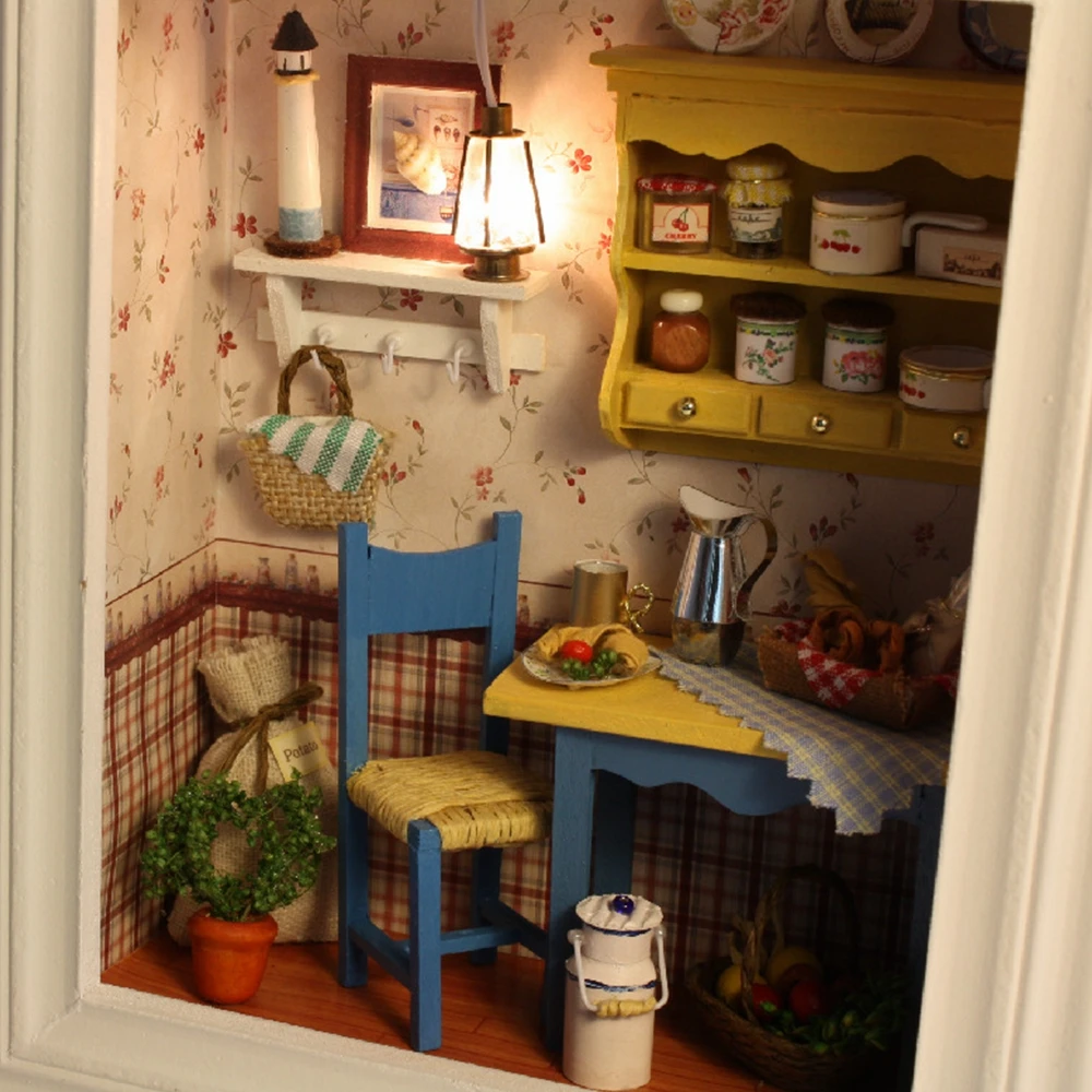

Diy Miniatura Mini House Miniature Dollhouse Furniture Doll House Handmade Craft Puzzle Model Kits Toys Gift For Children Adult