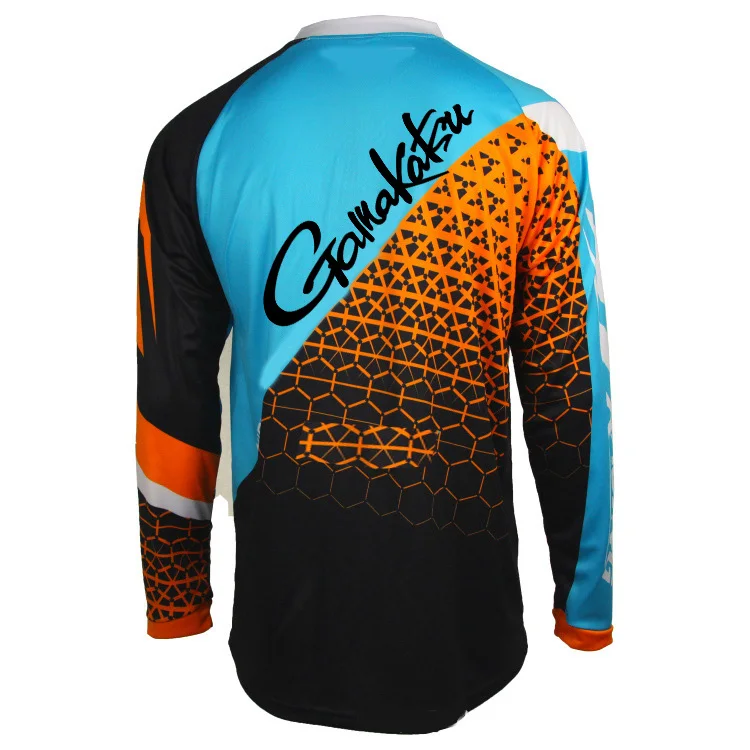 2021 Summer New Gamakatsu Long Sleeve Fishing Shirt Quick Dry Clothing Anti-UV Sunscreen Clothes po546 | Спорт и развлечения