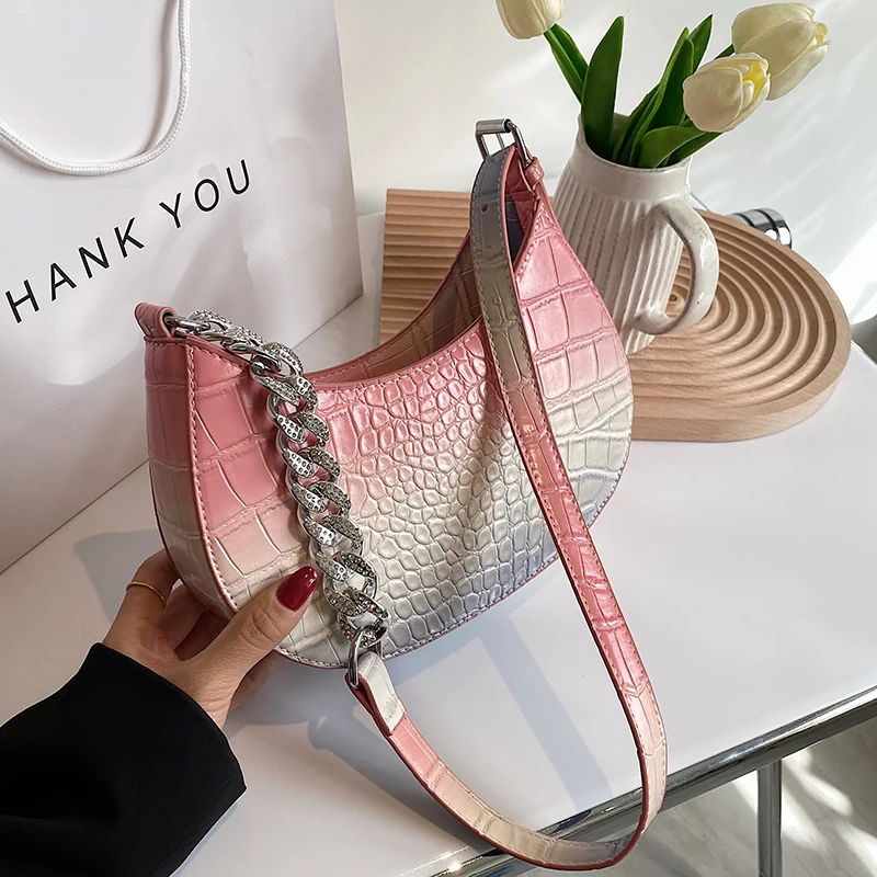 Сумка SWDF для подмышек с каменным узором Новинка лета 2021 женская дизайнерская