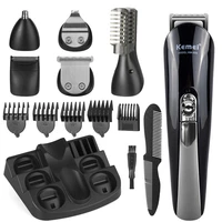 kemei 11 in 1 multifunction hair clipper professional hair trimmer for men electric beard trimmer hair cutting machine 45d