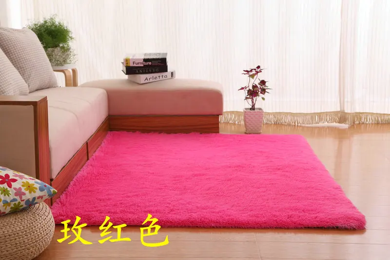 Rose Red 120 см* 160 см очень большой Искусственный Кролик меховой ковер мягкая гостиная спальня теплый ковер модный домашний ванная комната декоративный текстиль - Цвет: Rose Red
