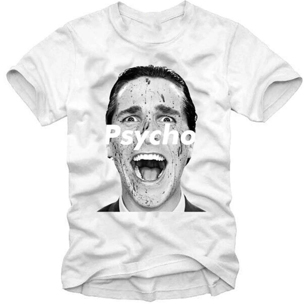 E1Syndicate Футболка Американский Психопат фильм Кристиан Бэйл блогер 277C более