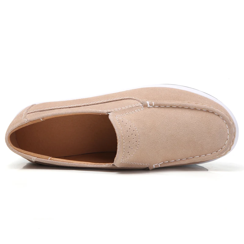 Туфли женские на платформе толстая подошва лоферы танкетке без застежки