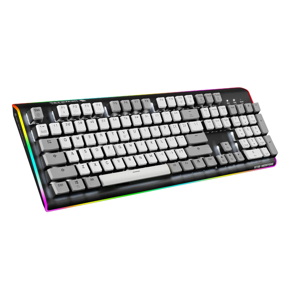 Hexgeards GK735 104 клавиша механическая клавиатура Kailh коробка переключатель клавиатуры