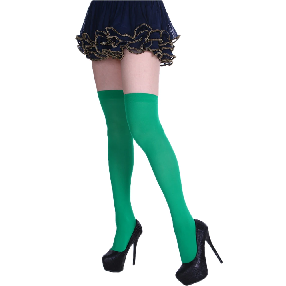 Рождественские Длинные носки до колен Костюм Маскарад Карнавал косплей мягкие