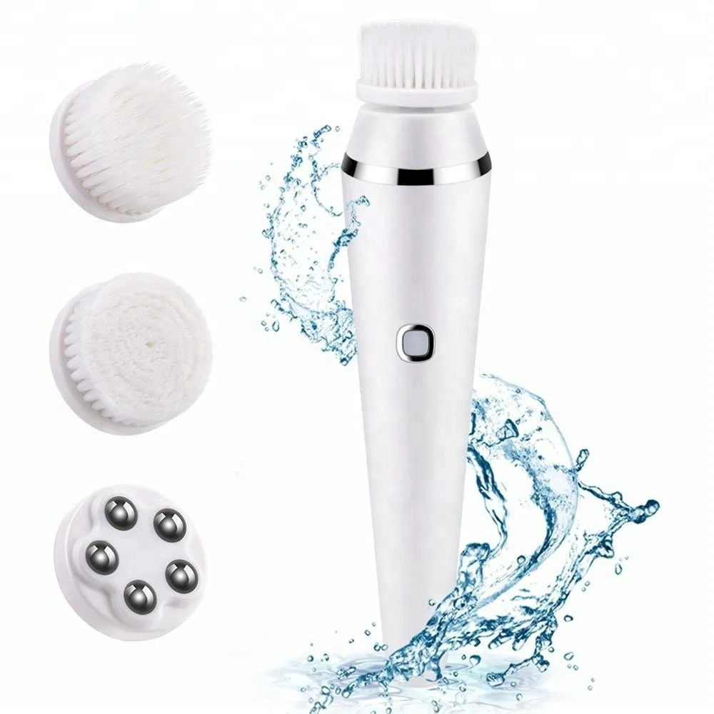 Hot Sell 3 IN 1 Face Electric Brush Deep Pore Clear Face Wash Machine Makeup Remove Facial Massager Facial Cleansing Brush
