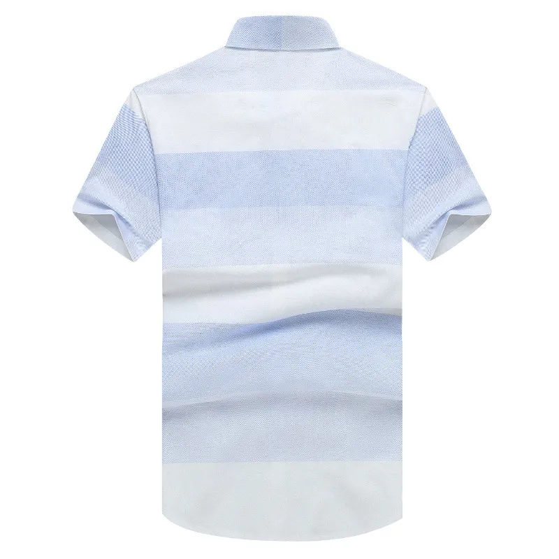 

2020 summer new men's fattening plus size fashion casual stripe printed short sleeve T-shirt