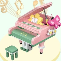 new loz violin piano building blocks juguetes bloques diy model educational toys city girls friends bricks for kids xmas gifts