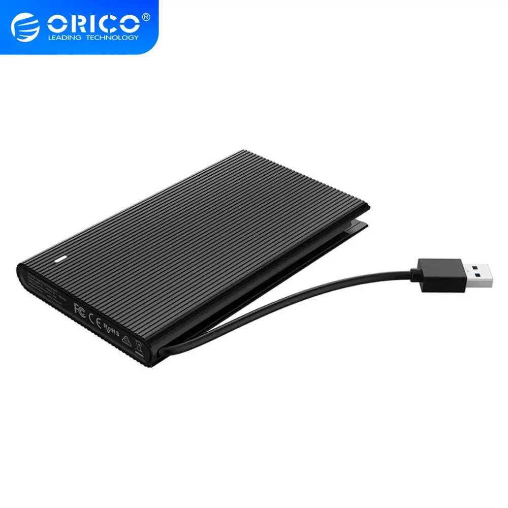 Корпус жесткого диска ORICO 2 5 дюйма SATA к USB 3 0 корпус для со встроенным кабелем