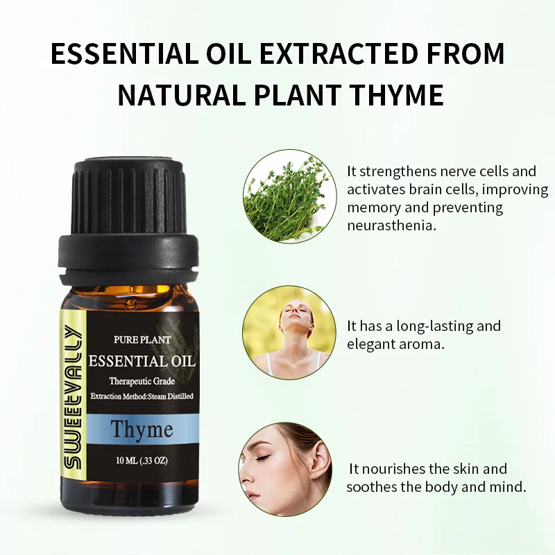 Эфирное масло 10 мл Чабрец памятное эфирное противоударное для депрессии