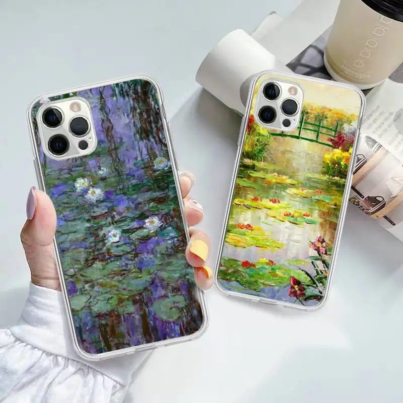 

Claude Monet Oil Painting Phone Case for iPhone 11 12 13 mini pro XS MAX 8 7 6 6S Plus X 5S SE 2020 XR case