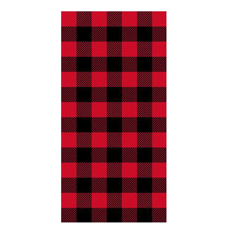 Rustic Buffalo Plaid Christmas Towel Holiday Sport Hand Hair Towels Gifts