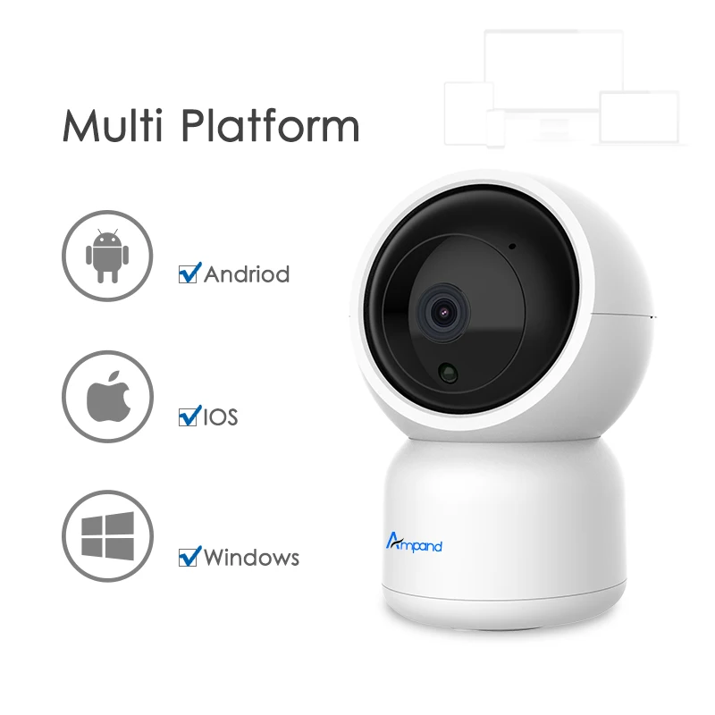 Камера видеонаблюдения Full HD сетевая инфракрасная мини камера с функцией