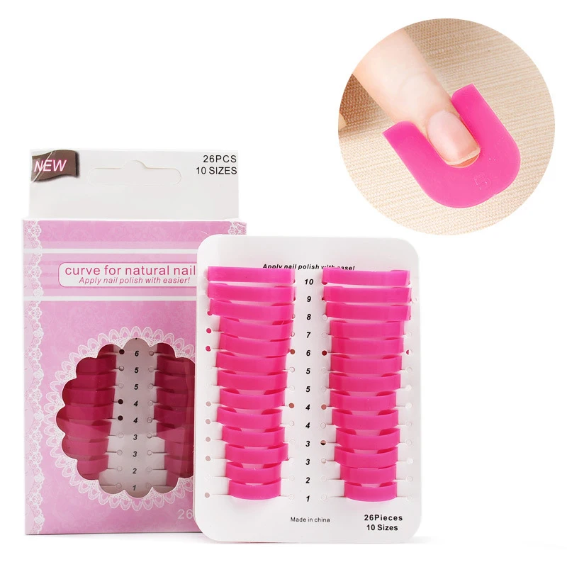 26 шт. лак для ногтей модель клея защита от разлива маникюрный Зажим инструменты