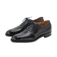 black oxford bridegroom wedding dress formal best men shoes office genuine original business designer shoes