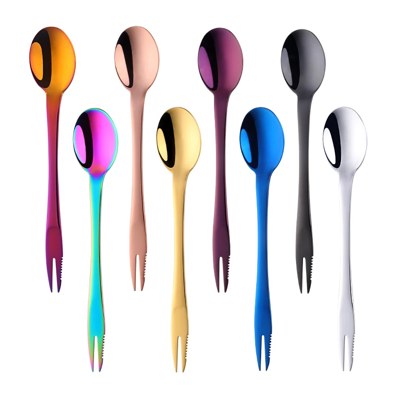 2 шт. ложка вилка для салата из нержавеющей стали|Ложки| |