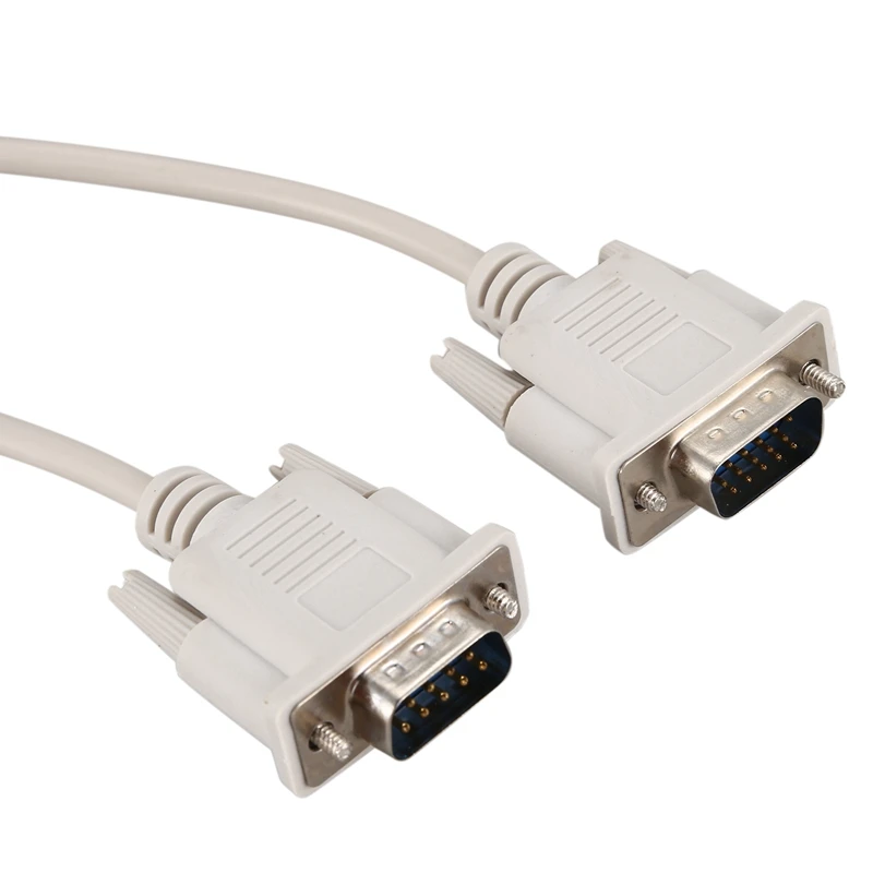 1 4 м RS232 DB9 9 Pin типа папа к VGA видео 15 контактный разъем Кабель адаптер светильник