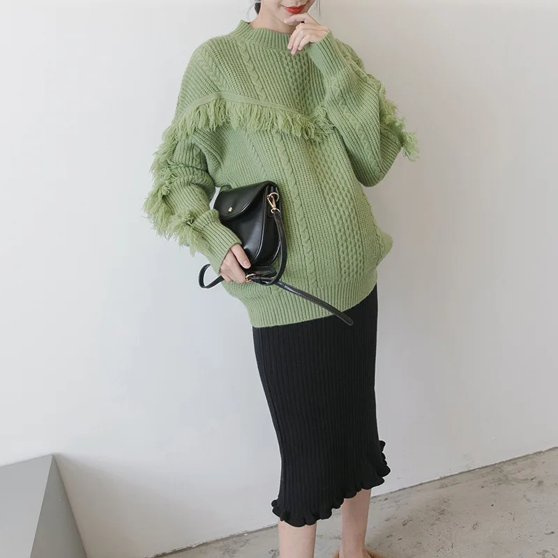 Новинка Одежда для беременных сезон осень-зима свитер пальто с длинными рукавами