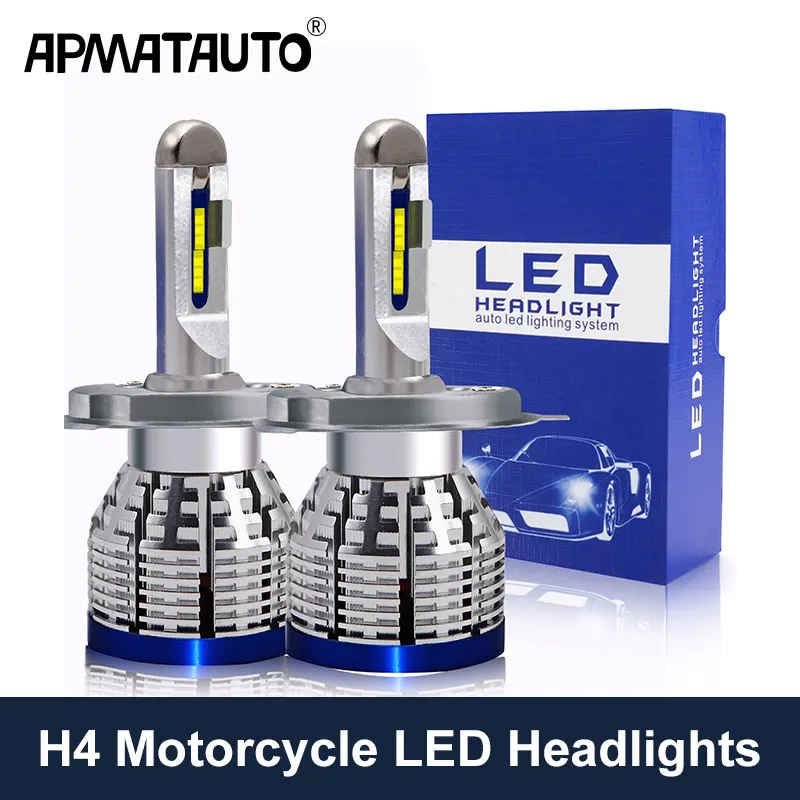 Мотоцикл LED 6000K фары лампы фар Противотуманные L12-H4/9003 Hi/Lo луч для Honda Goldwing 1500 1988-1997